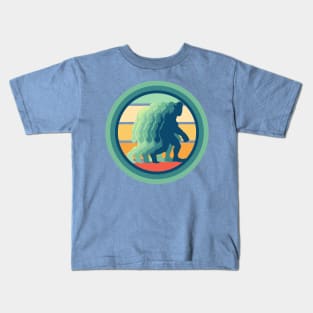 Bigfoot walking away Kids T-Shirt